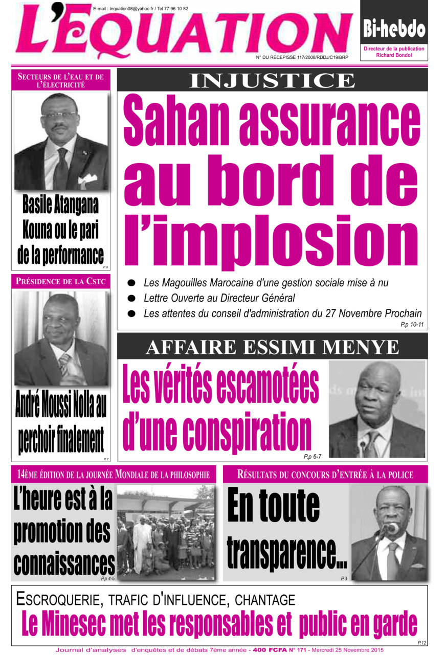 Cameroun:Les vérités qu’on refuse de dire sur l'affaire Essimi Menye Cameroun:Les vérités qu’on refuse de dire sur l'affaire Essimi Menye