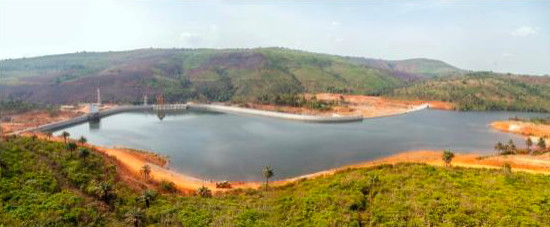 the Guinea Kaleta hydropower station