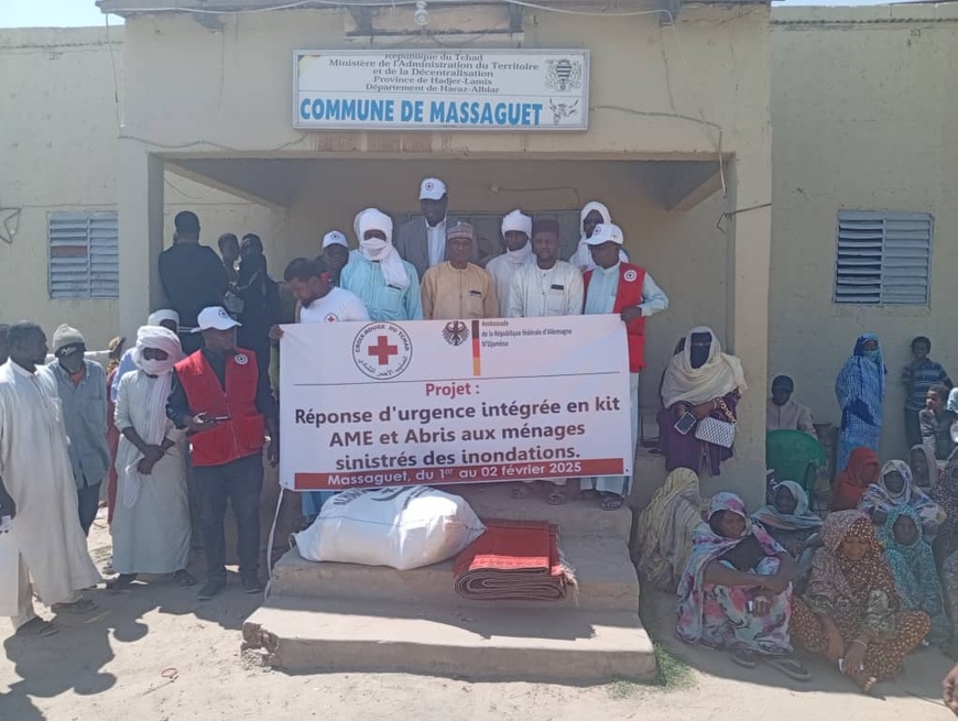 La Croix-Rouge du Tchad vient en aide aux sinistrés de Massaguet La Croix-Rouge du Tchad vient en aide aux sinistrés de Massaguet