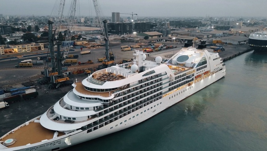 Bénin : accueil du navire Seabourn Sojourn pour une nouvelle destination touristique Bénin : accueil du navire Seabourn Sojourn pour une nouvelle destination touristique