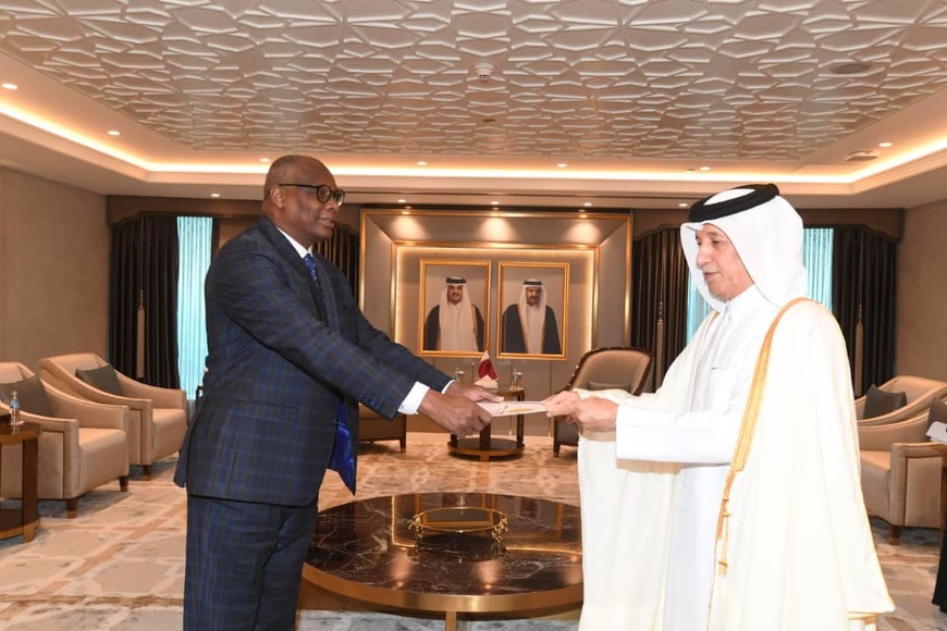 Tchad-Qatar : l’ambassadeur Tchonai Elimi remet les copies figurées de ses lettres de créance Tchad-Qatar : l’ambassadeur Tchonai Elimi remet les copies figurées de ses lettres de créance