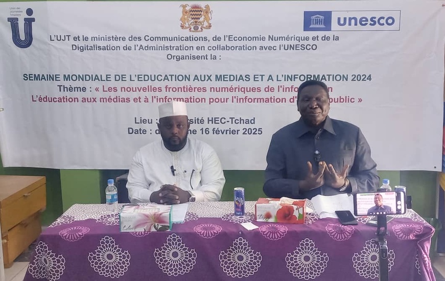 Tchad : L'UJT célèbre en différé la Semaine mondiale de l’éducation aux médias et à l’information 2024 Tchad : L'UJT célèbre en différé la Semaine mondiale de l’éducation aux médias et à l’information 2024