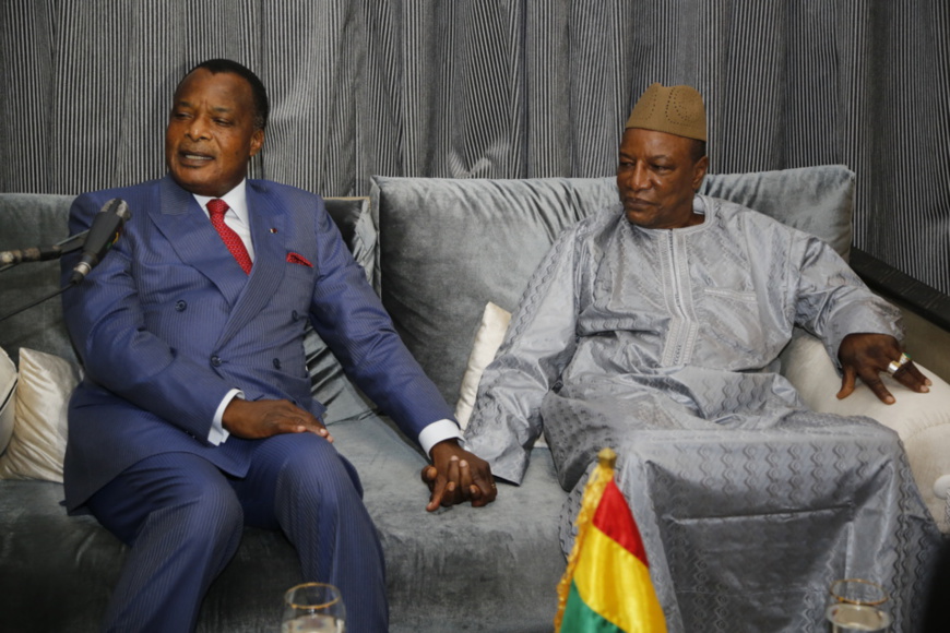 Congo/Guinée : Denis Sassou N’Guesso présent à l’investiture d'Alpha Condé Congo/Guinée : Denis Sassou N’Guesso présent à l’investiture d'Alpha Condé