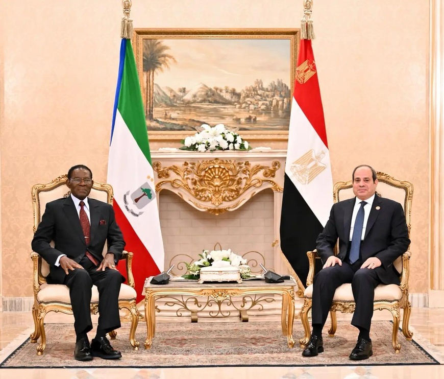 Égypte : le président Abdel Fattah El-Sisi reçoit son homologue de Guinée équatoriale Égypte : le président Abdel Fattah El-Sisi reçoit son homologue de Guinée équatoriale