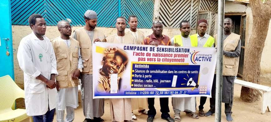 Tchad : l'Association Citoyenneté Active sensibilise sur l'importance de la délivrance de l'acte de naissance Tchad : l'Association Citoyenneté Active sensibilise sur l'importance de la délivrance de l'acte de naissance