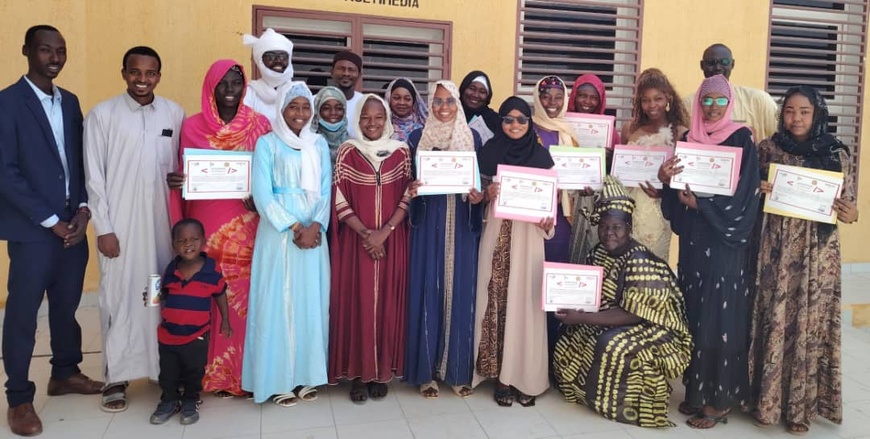 Tchad : 30 jeunes filles d'Abéché formées aux métiers du numérique grâce au projet SAS HAKEUSE