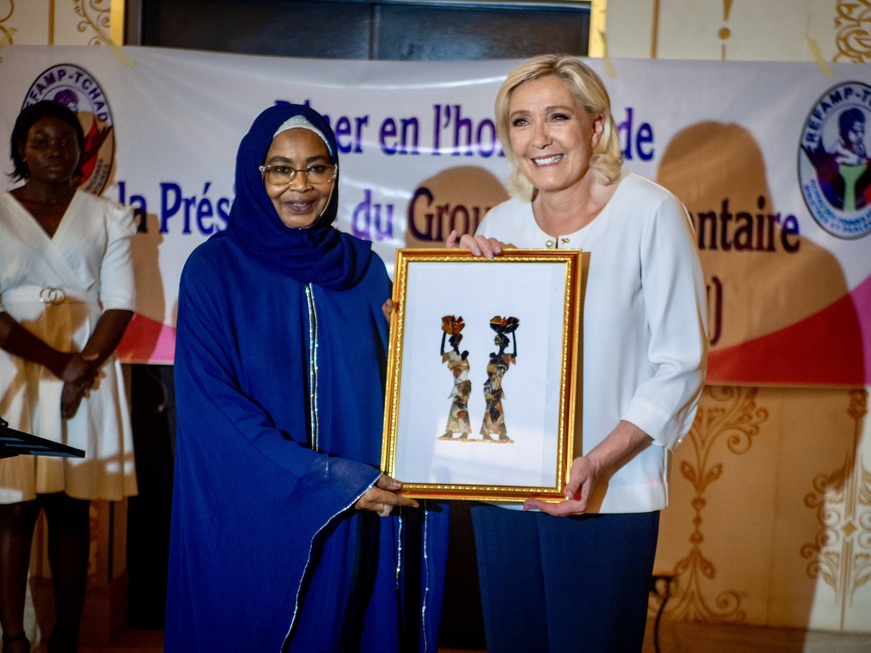Tchad : Marie Le Pen remercie le peuple tchadien pour son accueil Tchad : Marie Le Pen remercie le peuple tchadien pour son accueil