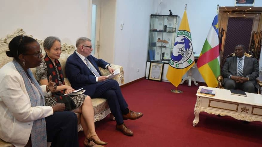 RCA : Réunion de travail entre le Président de la République et une délégation des Nations-Unies RCA : Réunion de travail entre le Président de la République et une délégation des Nations-Unies