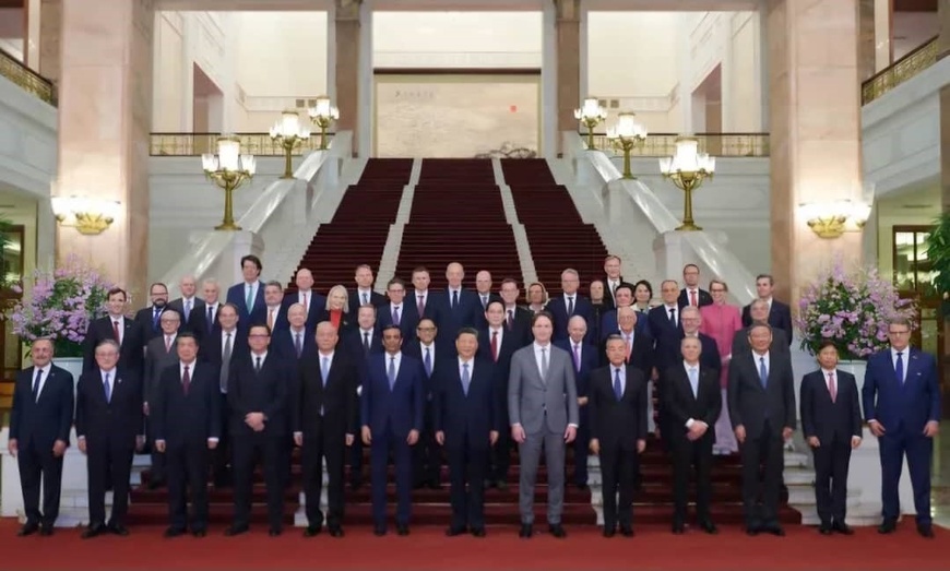 Chine : Xi Jinping rencontre la communauté d'affaires internationale à Pékin Chine : Xi Jinping rencontre la communauté d'affaires internationale à Pékin