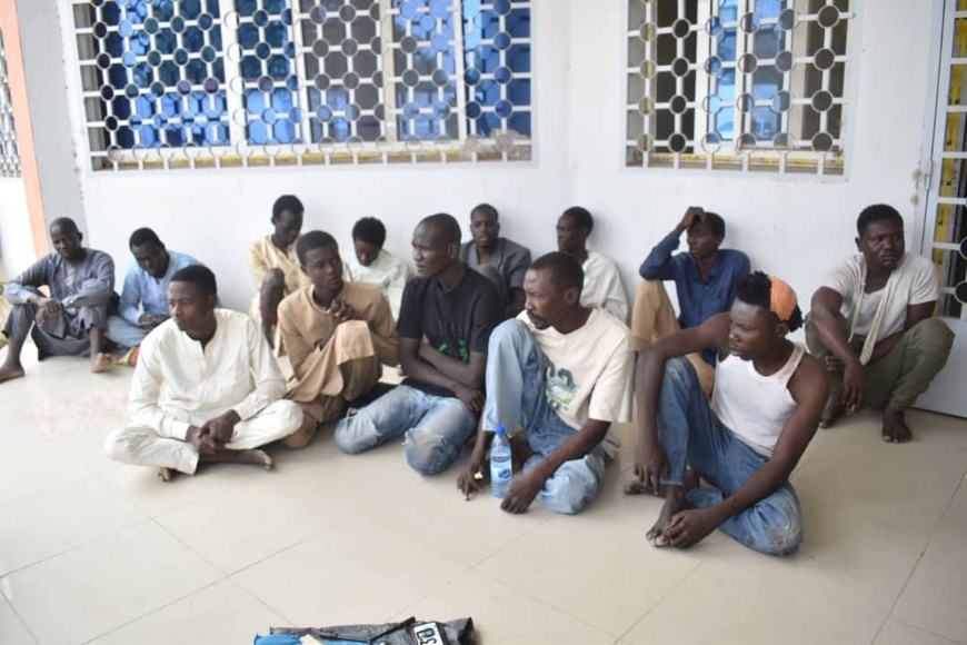 Tchad : 22 malfrats présentés à la presse Tchad : 22 malfrats présentés à la presse