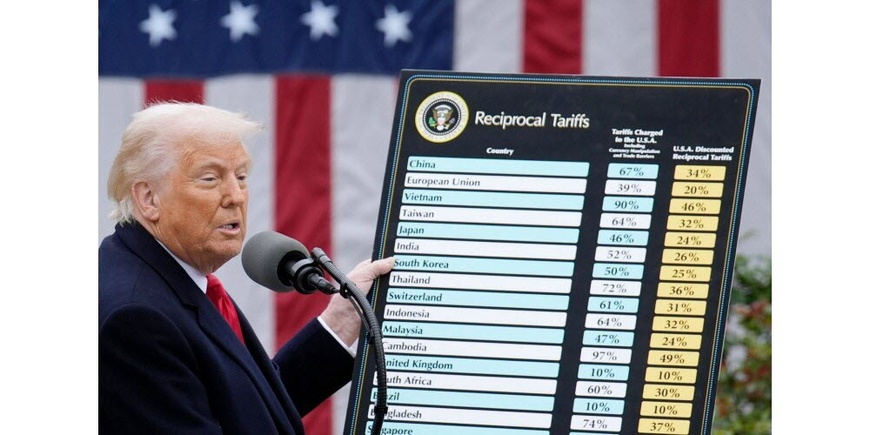 Donald Trump a annoncé des droits de douane mercredi. Photo Sipa/Stringer Donald Trump a annoncé des droits de douane mercredi. Photo Sipa/Stringer