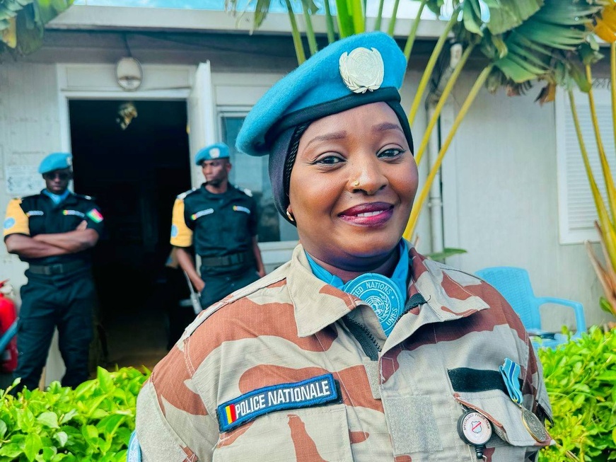 RDC : hommage aux Casques bleus à Bunia, Mariam Mokhtar Kalibou à l’honneur