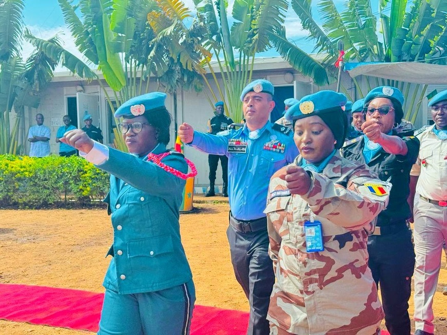 RDC : hommage aux Casques bleus à Bunia, Mariam Mokhtar Kalibou à l’honneur