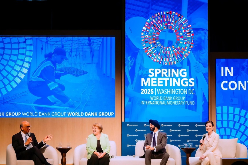 Le président de la Banque mondiale, Ajay Banga, et la directrice générale du FMI, Kristalina Georgieva, lors d'une séance des Assemblées. Photo : worldbank.org Le président de la Banque mondiale, Ajay Banga, et la directrice générale du FMI, Kristalina Georgieva, lors d'une séance des Assemblées. Photo : worldbank.org
