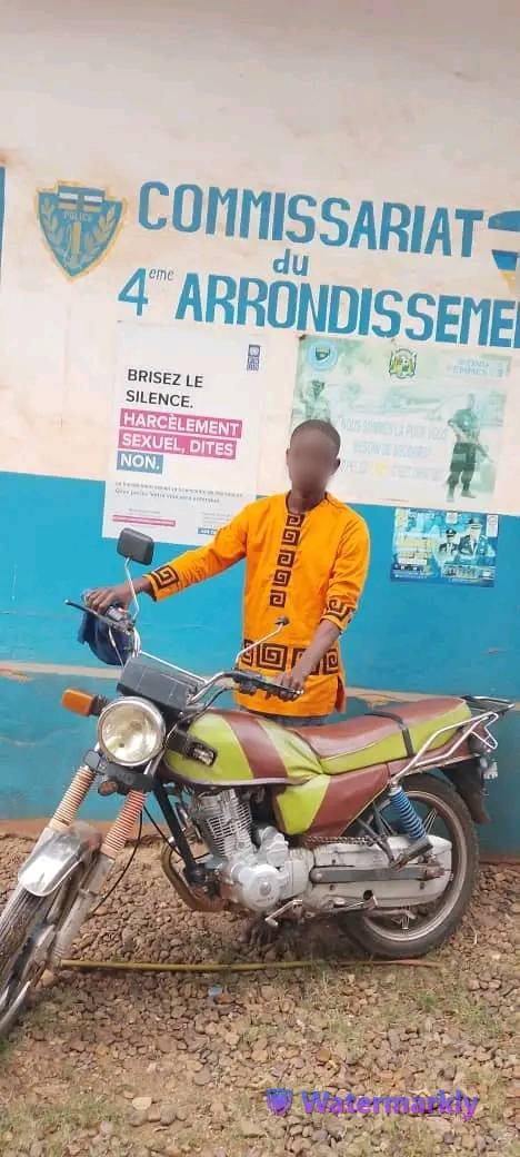 RCA - Fait divers : Arrestation d'un militaire pour vol de moto à Bangui RCA - Fait divers : Arrestation d'un militaire pour vol de moto à Bangui