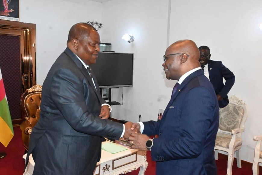 RCA : le président Touadera a reçu le PCA de AITEC International RCA : le président Touadera a reçu le PCA de AITEC International