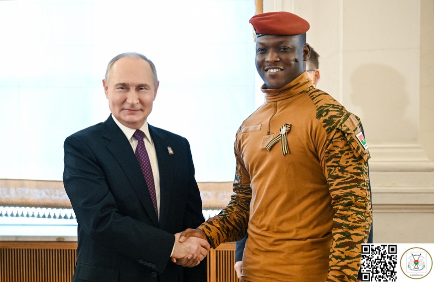 Burkina Faso : Le Président Traoré salue le partenariat avec la Russie et affirme son engagement contre le terrorisme