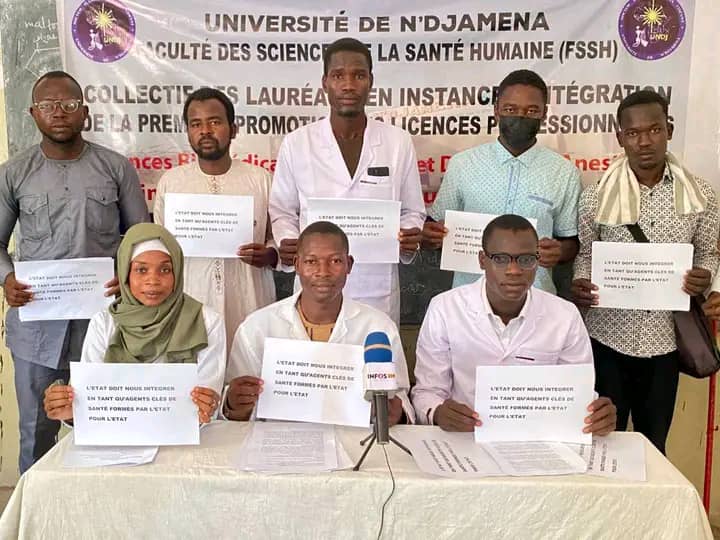 Tchad : Les diplômés en paramédical réclament leur intégration à la fonction publique Tchad : Les diplômés en paramédical réclament leur intégration à la fonction publique