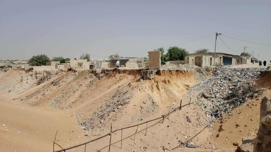 Des ravins dans la ville de Mao. Illustration © Djidda Mahamat/Alwihda Info Des ravins dans la ville de Mao. Illustration © Djidda Mahamat/Alwihda Info