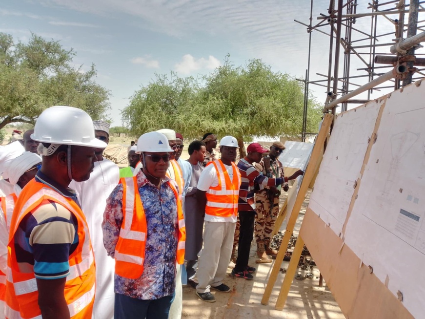 Tchad : visite du délégué général du gouvernement du Barh El Gazel des chantiers de la ville de Moussoro