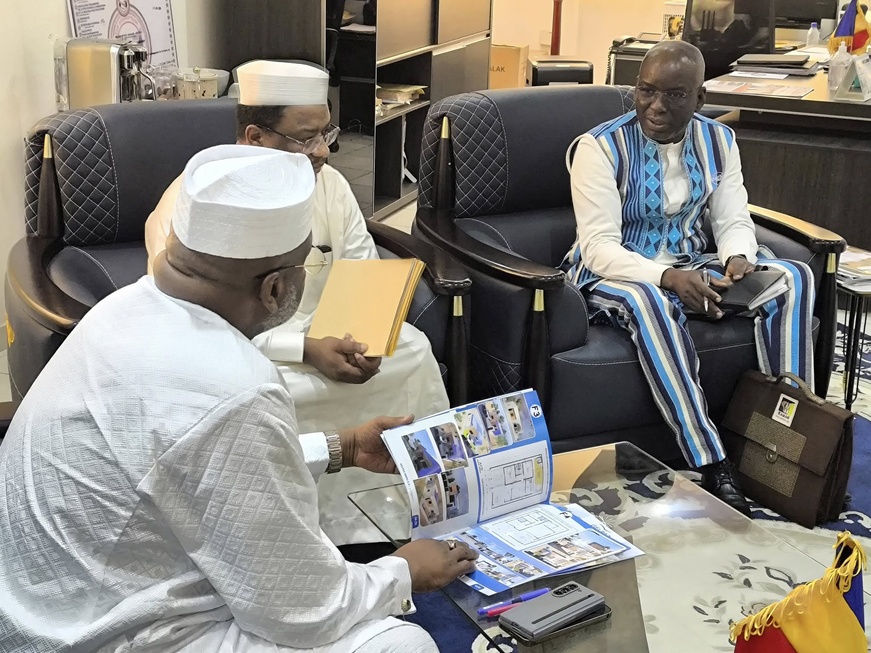 Tchad : Le Ministre de l'Aménagement du Territoire reçoit la société GELPAZ IMMO S.A.