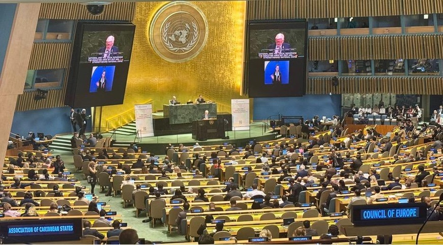 Au siège de l'ONU à l’occasion du Forum politique de haut niveau sur le développement durable 2025 Photo : au.int Au siège de l'ONU à l’occasion du Forum politique de haut niveau sur le développement durable 2025 Photo : au.int