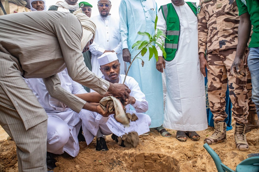 Tchad : Les ministres de l'Environnement et de la Jeunesse plantent des arbres à Gli-Gli Tchad : Les ministres de l'Environnement et de la Jeunesse plantent des arbres à Gli-Gli
