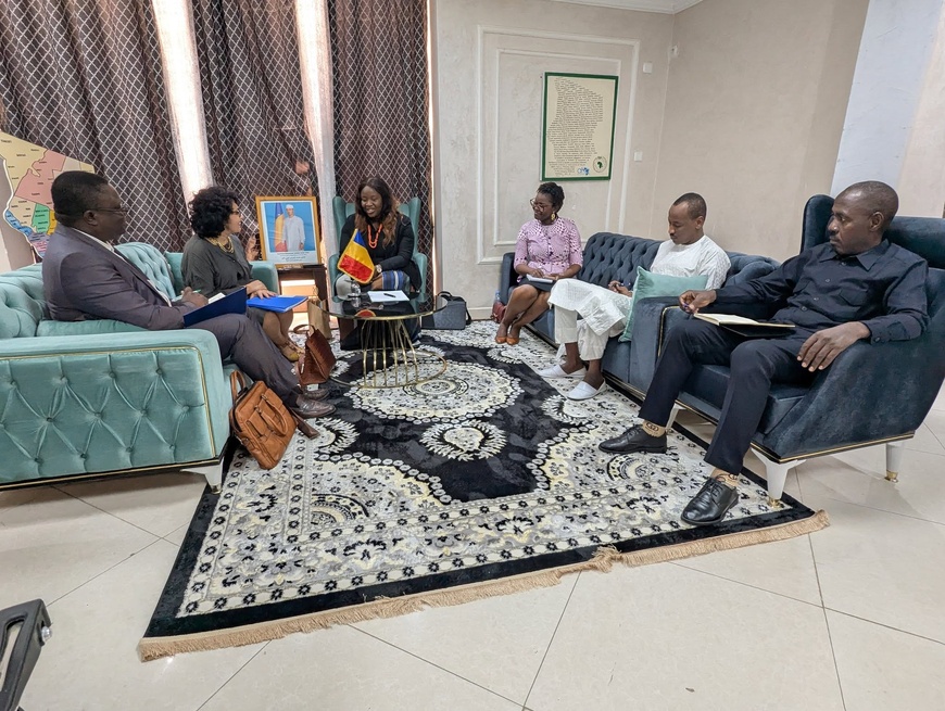 Tchad : La ministre de la Femme et de la Petite Enfance s'entretient avec la coordinatrice Genre de l'ONU Tchad : La ministre de la Femme et de la Petite Enfance s'entretient avec la coordinatrice Genre de l'ONU