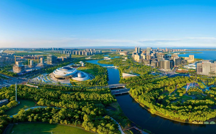 Photo taken on May 21, 2025 shows the Lin-gang Special Area of China (Shanghai) Pilot Free Trade Zone (FTZ). (Photo/Zhang Mingwei) Photo taken on May 21, 2025 shows the Lin-gang Special Area of China (Shanghai) Pilot Free Trade Zone (FTZ). (Photo/Zhang Mingwei)