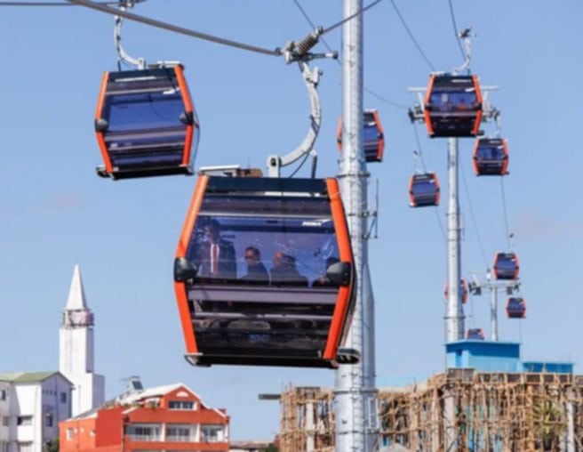 Le téléphérique d'Antananarivo, Madagascar (inauguré le 15 août 2025) © DR Le téléphérique d'Antananarivo, Madagascar (inauguré le 15 août 2025) © DR