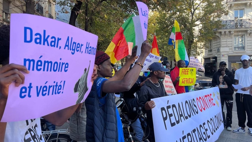 Paris : La communauté africaine organise une course cycliste contre le néocolonialisme Paris : La communauté africaine organise une course cycliste contre le néocolonialisme
