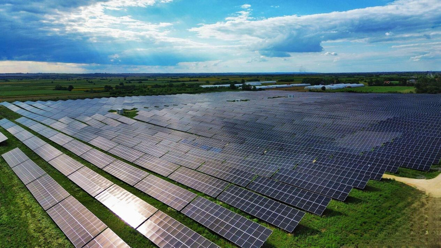 Photo shows a wind farm built by Power Construction Corporation of China in Serbia. (Photo provided by Power Construction Corporation of China)