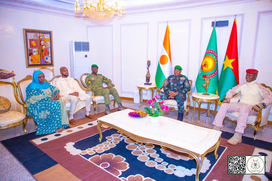 Burkina-Niger : visite de courtoisie du président Tiani au président Traoré Burkina-Niger : visite de courtoisie du président Tiani au président Traoré