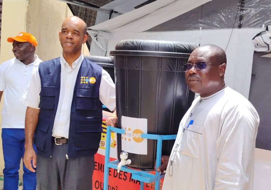 Tchad : à Abéché, l’UNFPA fait un don à la délégation sanitaire du Ouaddaï
