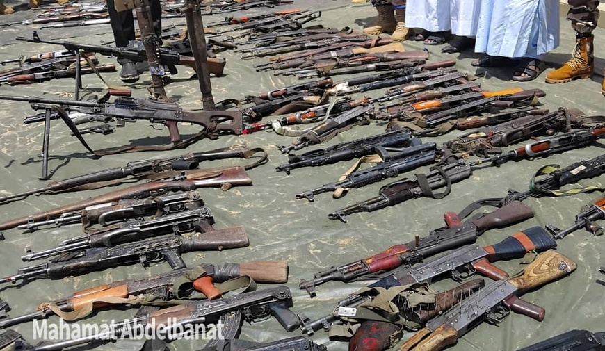 Tchad : Le général Ismat présente un important lot d’armes saisies dans le Salamat