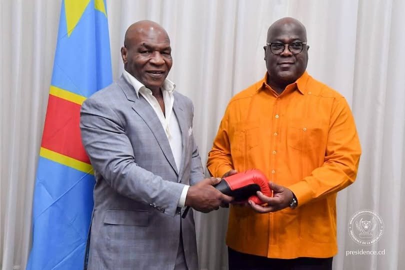 RDC : Le Président Tshisekedi reçoit la légende de la boxe Mike Tyson à Kinshasa RDC : Le Président Tshisekedi reçoit la légende de la boxe Mike Tyson à Kinshasa