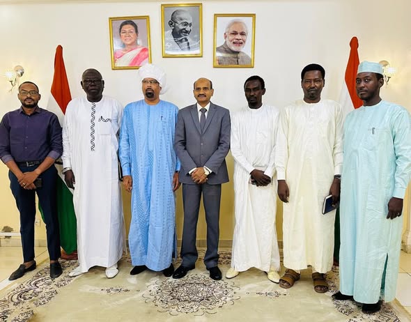 Tchad : Visite du directeur général de l'ATPE à l'ambassade d'Inde Tchad : Visite du directeur général de l'ATPE à l'ambassade d'Inde