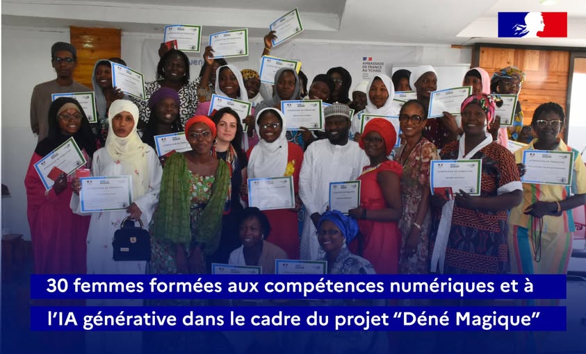 Tchad : 30 femmes formées aux compétences numériques et à l’IA générative Tchad : 30 femmes formées aux compétences numériques et à l’IA générative
