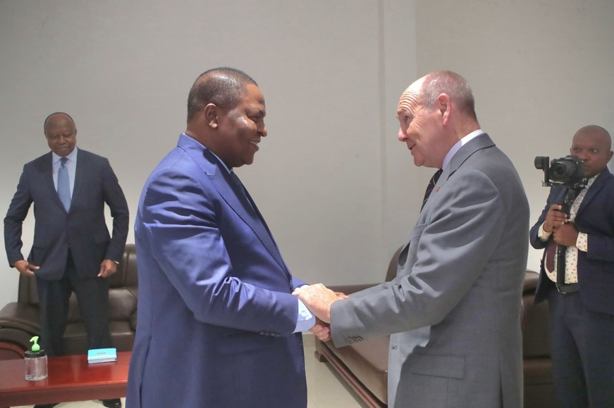 RCA : Le Président Touadéra reçoit une délégation d'hommes d'affaires britanniques à Bangui RCA : Le Président Touadéra reçoit une délégation d'hommes d'affaires britanniques à Bangui