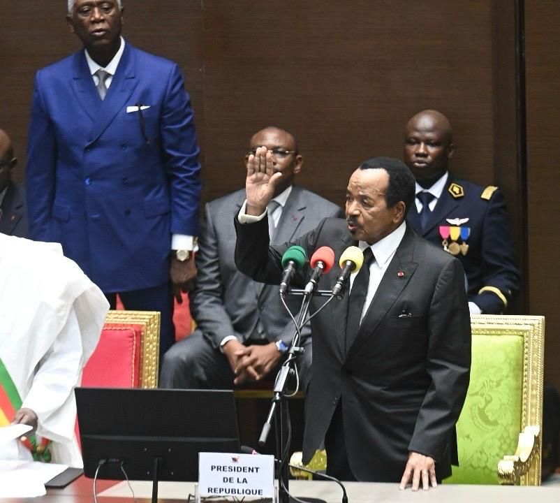 Cameroun : Paul Biya prête serment pour un 8ème mandat à la tête du pays Cameroun : Paul Biya prête serment pour un 8ème mandat à la tête du pays