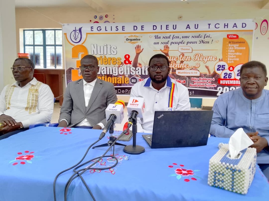 Tchad : L’Église de Dieu annonce trois nuits de prière et d’évangélisation pour la Nation Tchad : L’Église de Dieu annonce trois nuits de prière et d’évangélisation pour la Nation