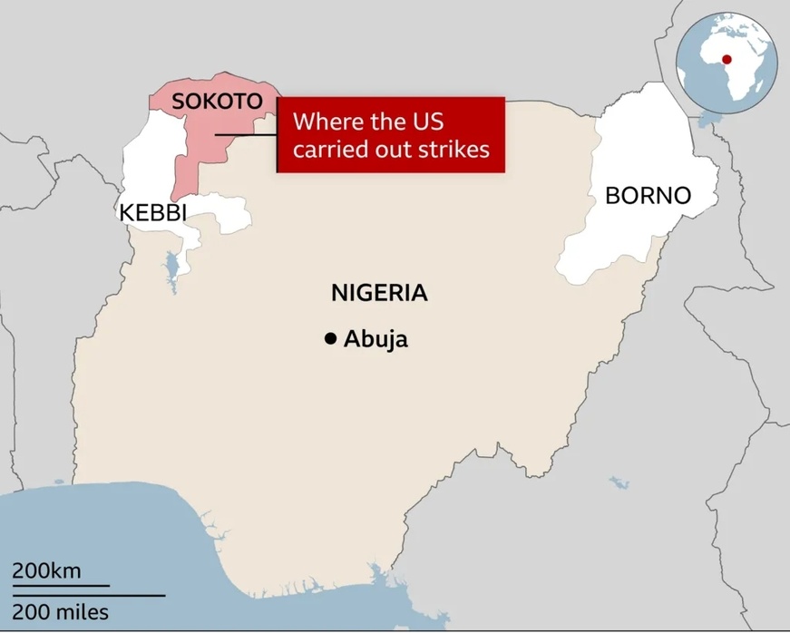 Des militants affiliés à l'EI ont cherché à s'implanter dans deux États du nord-ouest, tandis qu'un autre groupe lié à l'EI est solidement établi dans l'État de Borno, au nord-est du pays. Photo : BBC.com