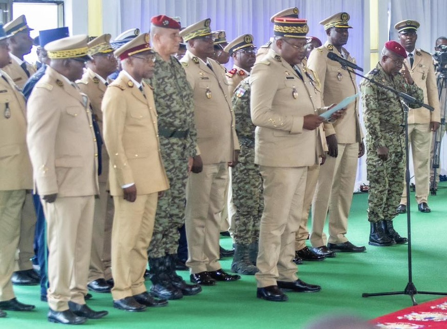 Bangui : Les Forces Armées Centrafricaines présentent leurs vœux au couple présidentiel