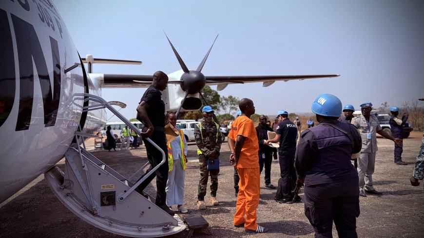 RCA : La justice en marche à Bouar avec l'appui logistique de la MINUSCA RCA : La justice en marche à Bouar avec l'appui logistique de la MINUSCA