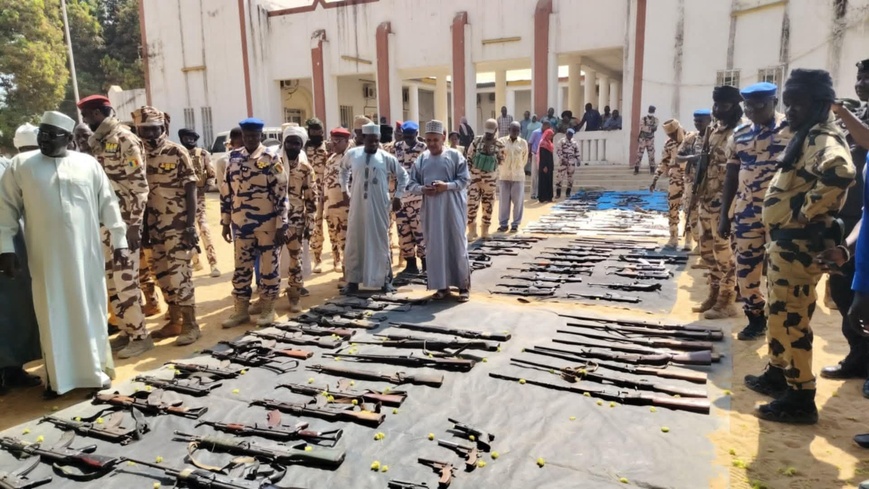 Tchad : plus de 200 armes récupérées lors d’une opération de sécurité dans le Barh-Koh