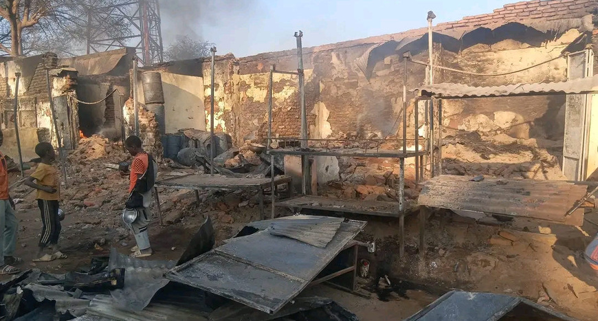 Tchad : des dégâts après l’incendie dans une boutique de carburant à Am-Timan