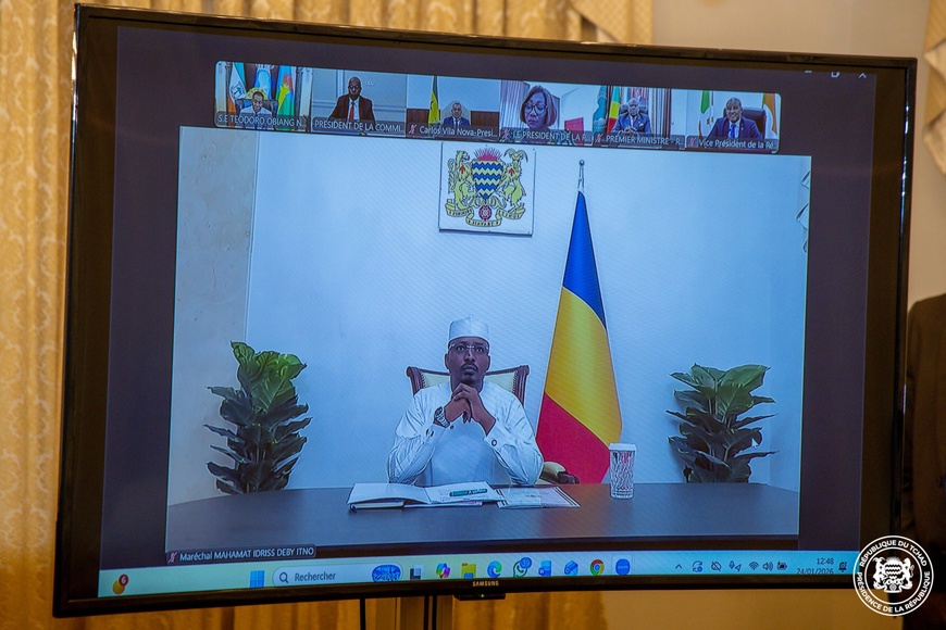 CEEAC : Le président Tchadien a participé en visioconférence au 9ème Sommet extraordinaire