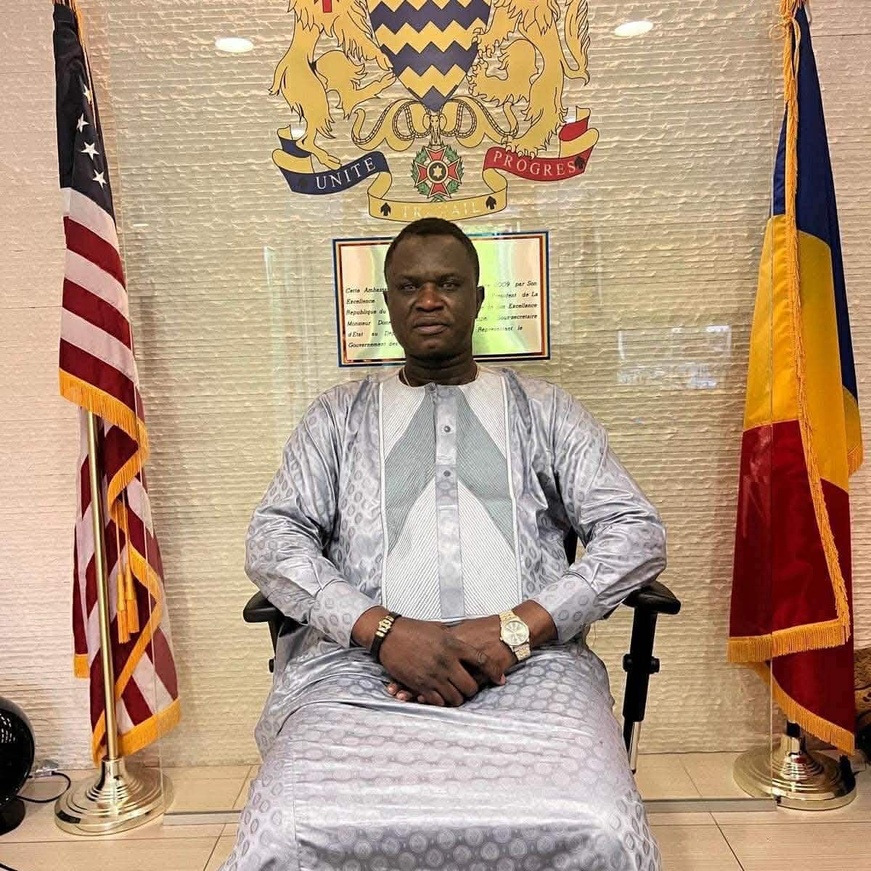 Ambassadeur Olivier Dedingar à l’Ambassade du Tchad à Washington DC.