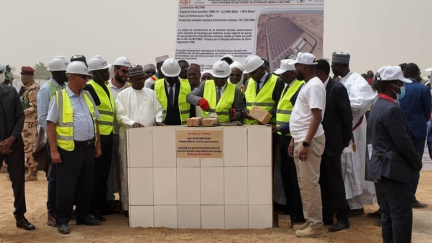 Tchad : pose de la première pierre des centrales solaires hybride des villes de Bongor, Bol et Biltine