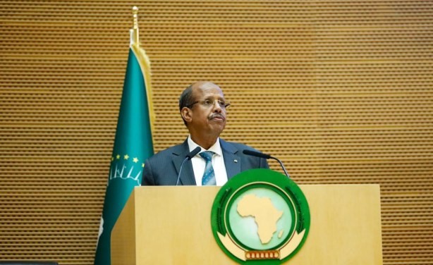 Mahmoud Ali Youssouf, président de la Commission de l'Union africaine. Photo : AllAfrica.com